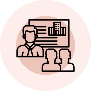 İş simgesinin vektör illüstrasyonu