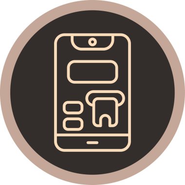 cep telefonu simgesi. vektör illüstrasyonu