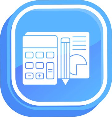 muhasebe hesap makinesi hesap makinesi simgesi - taslak biçimi