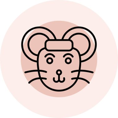 Şirin bir ayının vektör çizimi