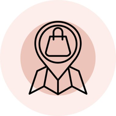 çanta vektör simgesi modern illüstrasyon