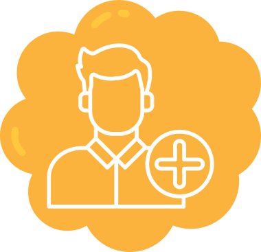 avatar. Web simgesi basit illüstrasyon