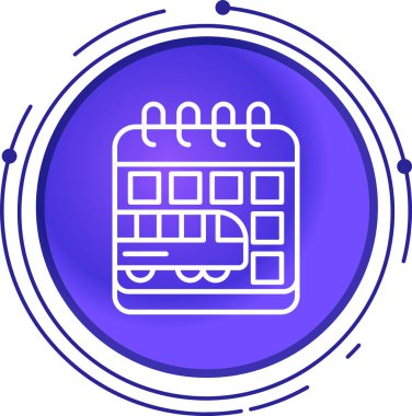 Takvim simgesi vektör illüstrasyonu