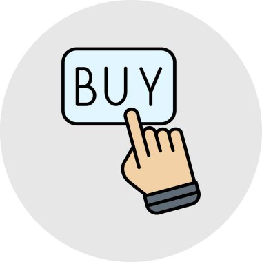 satın al düğmesi vektör illüstrasyonu