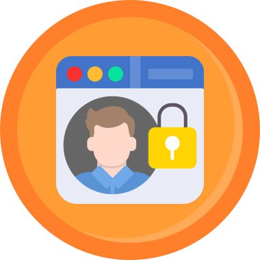 ikon vektör illüstrasyonunu kilitle