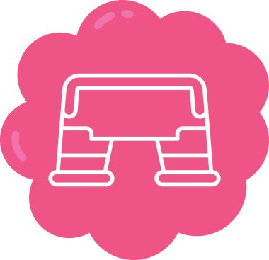 Kanepe. Web simgesi basit illüstrasyon