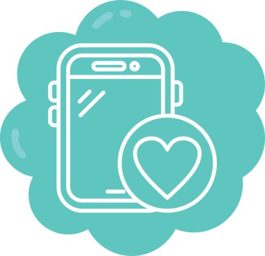 akıllı telefon simgesi modern vektör illüstrasyonu