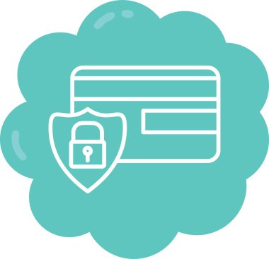 Kredi Kartı. Web simgesi basit illüstrasyon