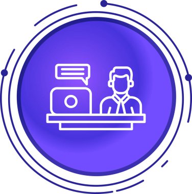 İş simgesinin vektör illüstrasyonu, teknoloji simgesi