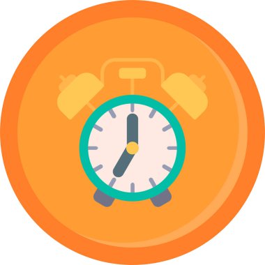 Saat. Web simgesi basit tasarım