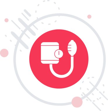 Renkli benzin pompası simgesi beyaz arkaplanda izole edildi. Taşınabilir benzin pompası. Rastgele dinamik şekilleri daire içine al. vektör.