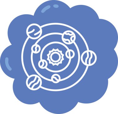 Bir çiçeğin vektör illüstrasyonu