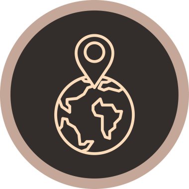 Yeryüzü ikonu vektör illüstrasyonuName