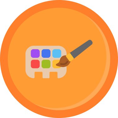 sanatçı fırça palet simgesi