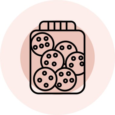 Gıda simgesinin vektör illüstrasyonu