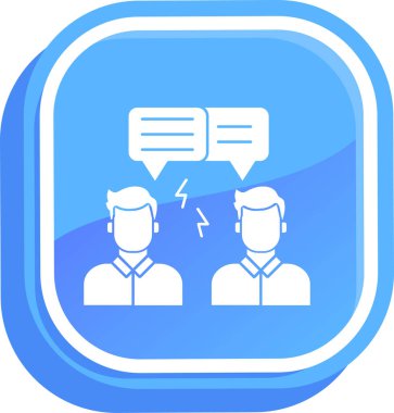 Sohbet simgesinin vektör illüstrasyonu