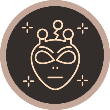 Dövmeli bir kadının vektör çizimi