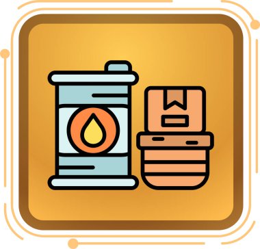 yağ ikonu vektör illüstrasyonu