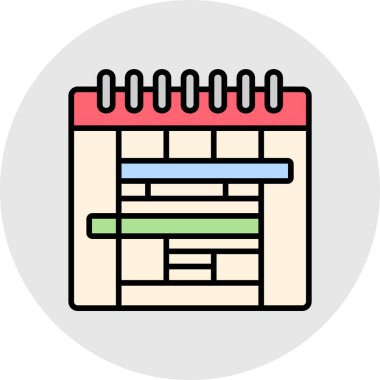 Bir bina simgesinin vektör illüstrasyonu