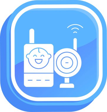 Kablosuz. Web simgesi basit illüstrasyon