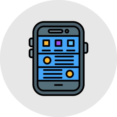 cep telefonu ikonu vektör illüstrasyonu