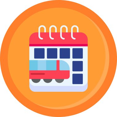 Takvim tarihi olay simgesi düz biçimli