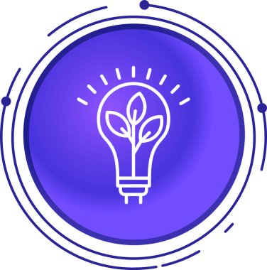 Ampul. Web simgesi basit illüstrasyon