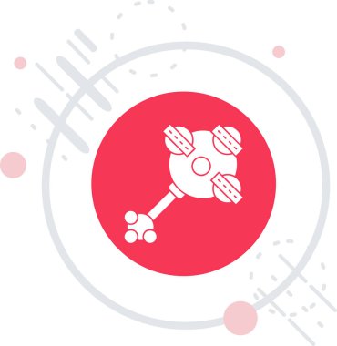 Beyaz arkaplanda biyolojik tehlike simgesi izole edildi. Renkli taslak konsepti. vektör.