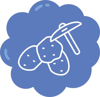 Bir arı simgesinin vektör illüstrasyonu