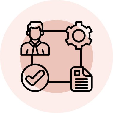 İş simgesinin vektör illüstrasyonu