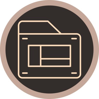 Dosya. Web simgesi basit illüstrasyon