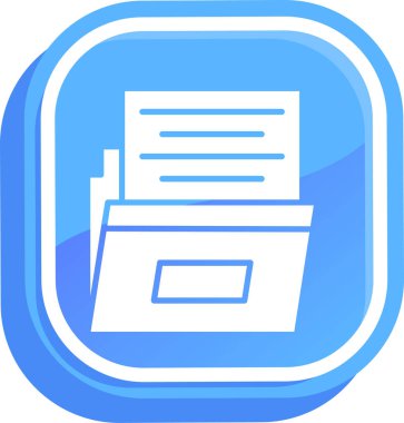 Dosya. Web simgesi basit illüstrasyon