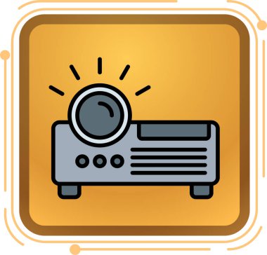 Bir araba simgesinin vektör illüstrasyonu