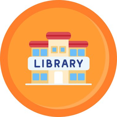 düz biçimli kütüphane simgesi oluşturma