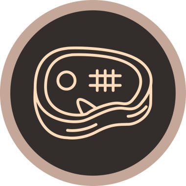 Şirin bir simgenin vektör illüstrasyonu