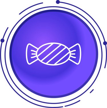 Line Fish simgesi beyaz arkaplanda izole edildi. Renkli taslak konsepti. Vektör.