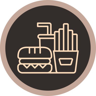 Gıda simgesinin vektör illüstrasyonu