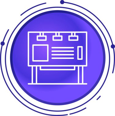 Bilgisayar monitörü. Basit resimleme