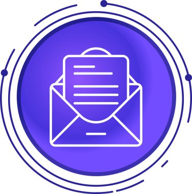 E- posta simgesi vektör illüstrasyonu