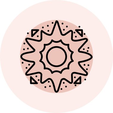 dairesel süslemeli vektör soyut deseni