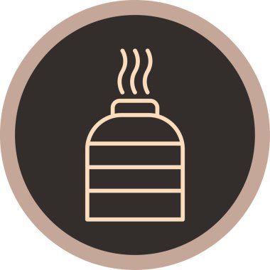 Sıcak kahve. Web simgesi