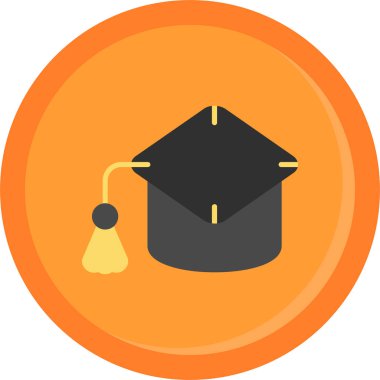 mezuniyet kapsülü vektör simgesi