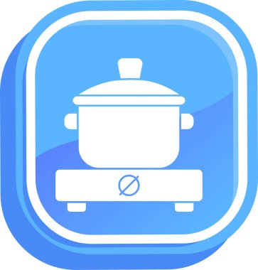 yemek pişirme ikonu ana hatlarıyla
