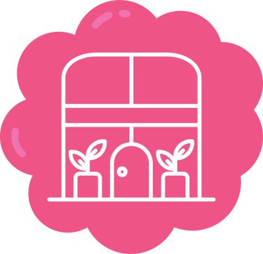 Dükkan. Web simgesi basit illüstrasyon