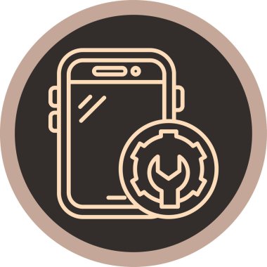 akıllı telefon simgesi vektör çizimi