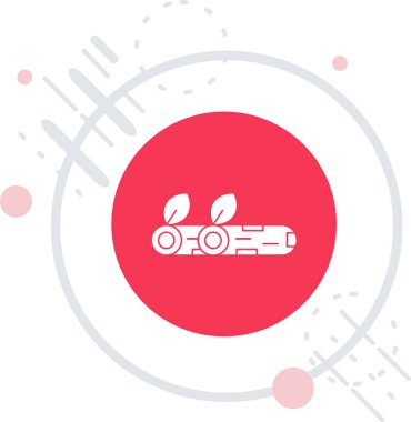 Beyaz arka planda beyaz elektrikli araba şarj ikonu izole edildi. Eko ekolojik pil işareti. Kırmızı daire düğmesi. vektör illüstrasyonu