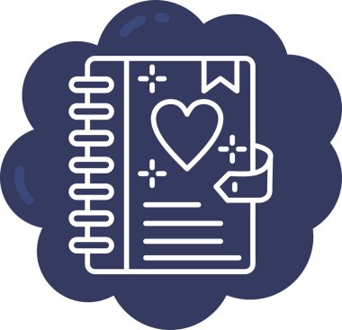 Aşk Yüreği 'nin vektör çizimi Modern simge