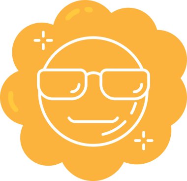 emoji. Web simgesi basit illüstrasyon