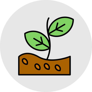 Ağaç simgesinin vektör illüstrasyonu