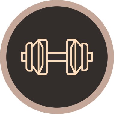 Modern b 'nin vektör çizimi spor salonunun ikonundan yoksun